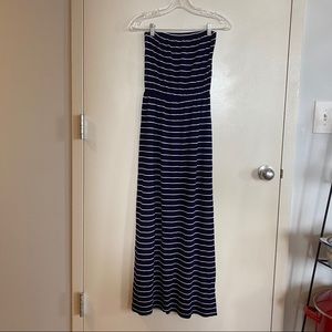 Forever21 Striped Sleeveless Maxi Dress